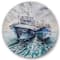 Designart - Two Fishing Boats Before A Storm Anchored - Nautical & Coastal Metal Circle Wall Art